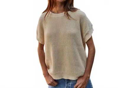 By Together Crew Knit Sweater In Butter Cream In Neutral