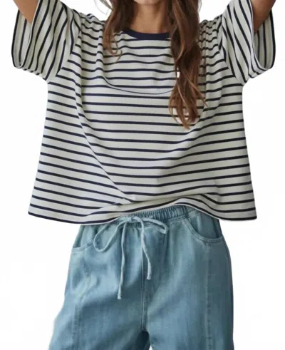 By Together Crew Neck Top In White In Multi