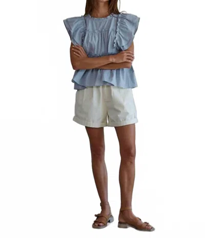 By Together Dierdre Crew Neck Top In Blue