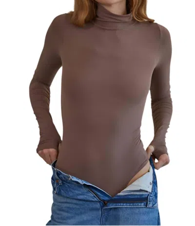 By Together Done For Me Bodysuit In Brown