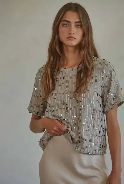 By Together Dream Of Me Top In Dove Grey In Gray