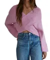 By Together Cross Sweater In Pink In Pink