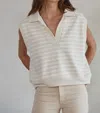 By Together Erie Vest Top In Natural Taupe