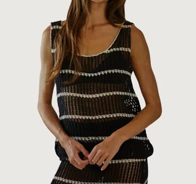 By Together Georgie Knit Tank Top In Black