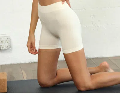 By Together Haven Seamless Shorts In Ivory In White