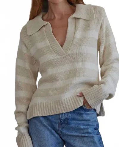 By Together Hayley Pullover In Sand Cream In Multi