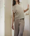 By Together Here For It Vest In Natural In White