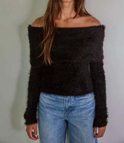 By Together Isabella Off The Shoulder Sweater In Black