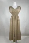 By Together Juliette Jumpsuit In Tan In Multi