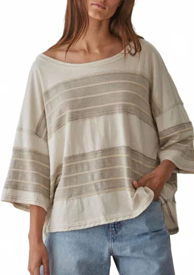 By Together Kahan Stripe Top In Cream In Multi