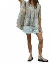 By Together Keepsake Floral Top In Cream Mocha In Green
