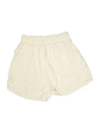 Pre-owned By Together Khaki Shorts In Ivory
