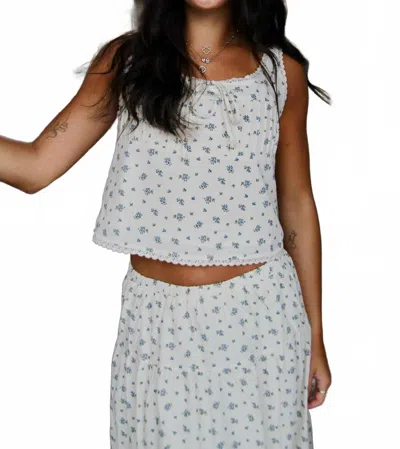 By Together Kiki Floral Tank In White In Neutral
