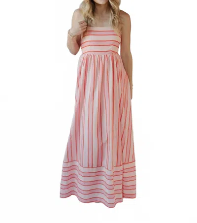 By Together Kinzi Stripe Maxi Dress In Blush In Multi