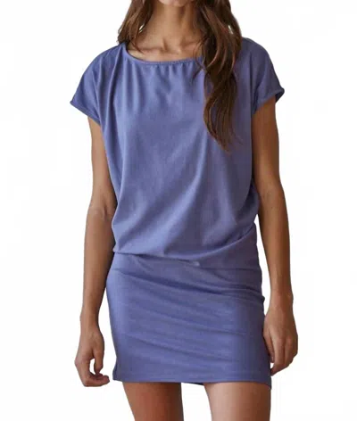 By Together Knit Spandex Jersey Mini Dress In Dark Periwinkle In Multi