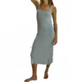 By Together Knit Sweater Cami Maxi Dress In Blue Grey In Blue