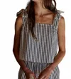 By Together Lapis Striped Crop Top In Multicolor In Multi