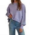 By Together Leda Pullover Sweater In Lavender In Purple