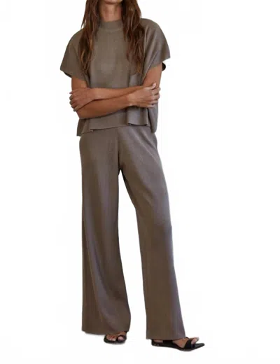 By Together Leonie Wide Leg Pants In Mocha In Brown