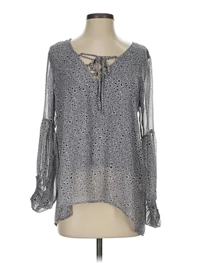 Pre-owned By Together Long Sleeve Blouse In Gray