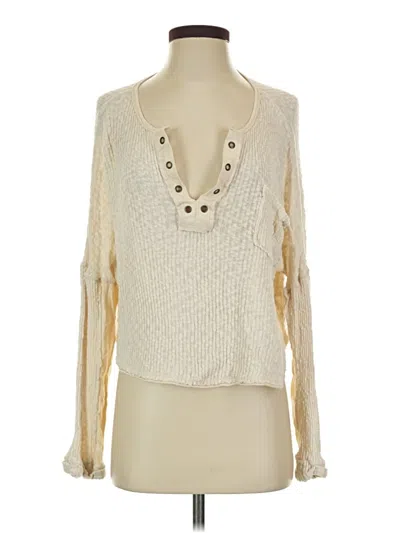 Pre-owned By Together Long Sleeve Blouse In Ivory