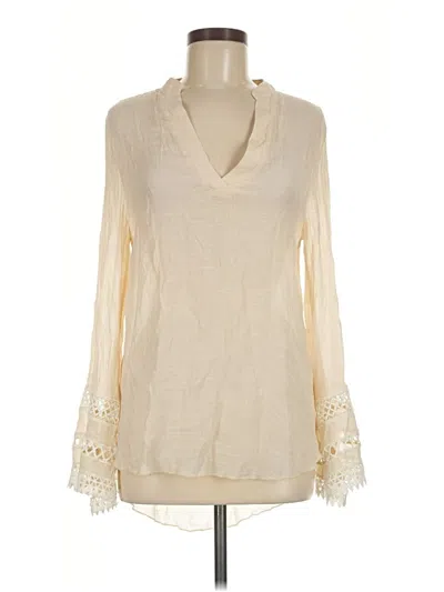 Pre-owned By Together Long Sleeve Blouse In Ivory
