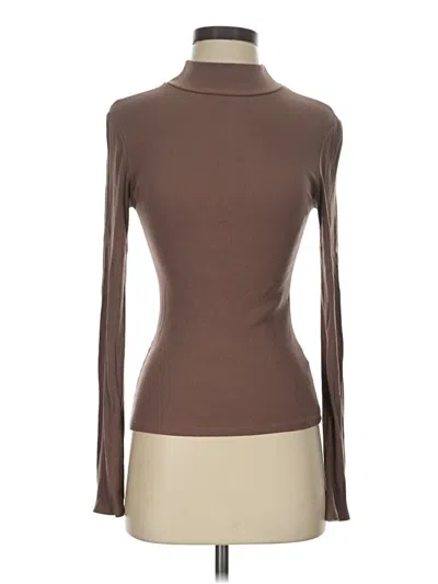 Pre-owned By Together Long Sleeve Turtleneck In Brown