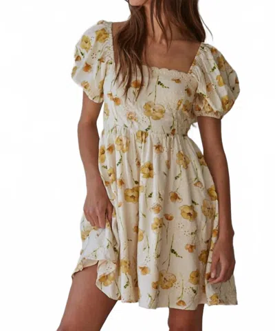 By Together Lush Garden Mini Dress In Multi In Green