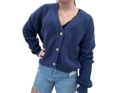 By Together Macie Cardigan In Navy In Blue