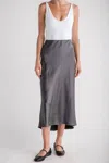 By Together Manhattan Dream Skirt In Charcoal In Gray