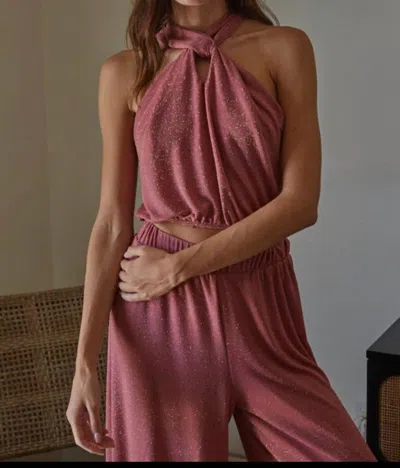By Together Margot Top In Blush In Gold