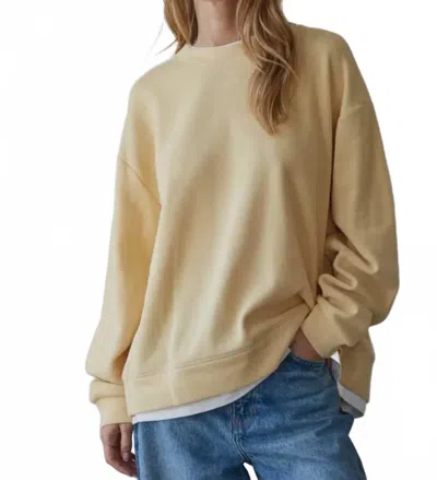 By Together Meadow Oversized Sweatshirt In Yellow In Neutral