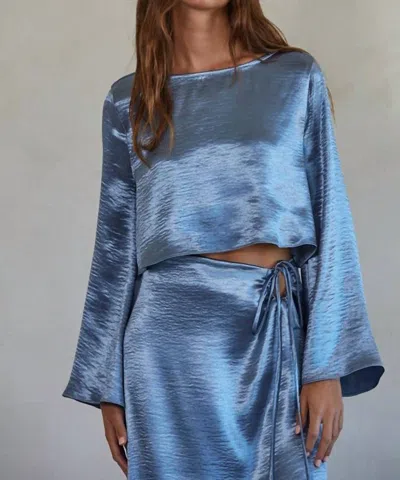 By Together Misha Top In Blue Teal