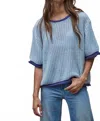 By Together Mon Ablu Knit Pullover In Blue In Blue
