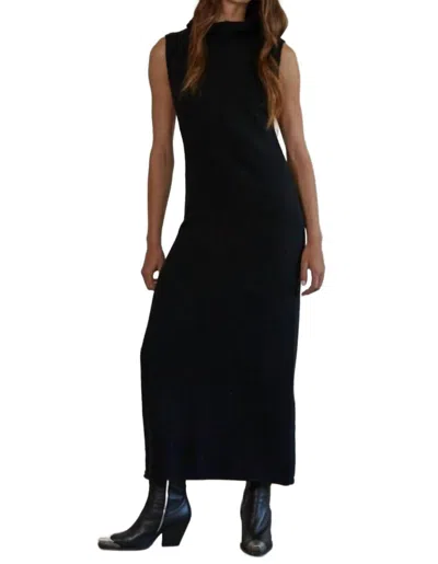 By Together Naya Knit Sweater Maxi Dress In Black