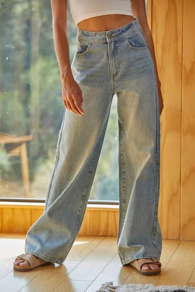 By Together Nonchalant Wide Leg Jeans In Denim