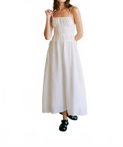 By Together Novella Tie Maxi Dress In White