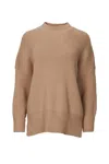 By Together Oversized Cotton-blend Sweater In Dusty Blush In Brown