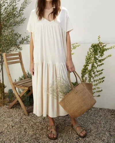 By Together Oversized Maxi Dress In Ivory In White
