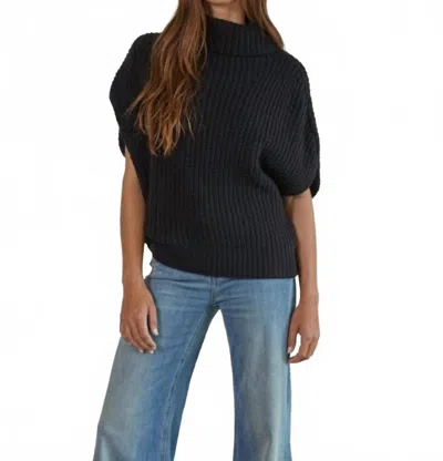 By Together Patch Knit Cardigan In Black