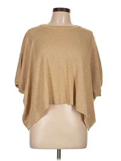 Pre-owned By Together Poncho In Brown