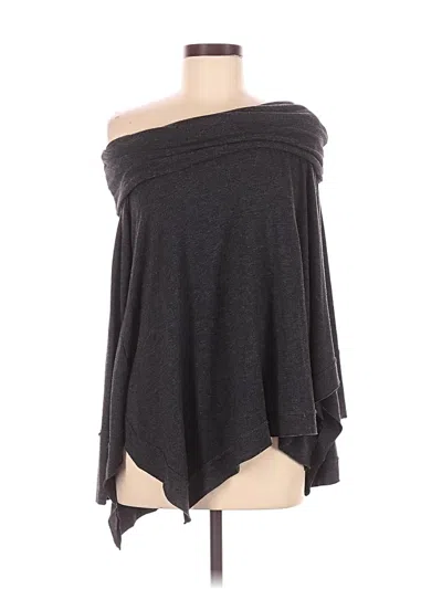 Pre-owned By Together Poncho In Gray