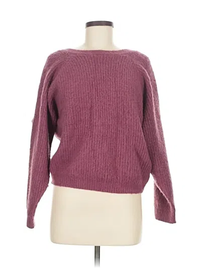 Pre-owned By Together Pullover Sweater In Burgundy