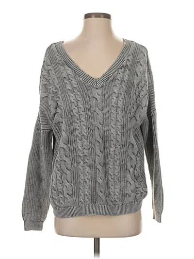 Pre-owned By Together Pullover Sweater In Gray