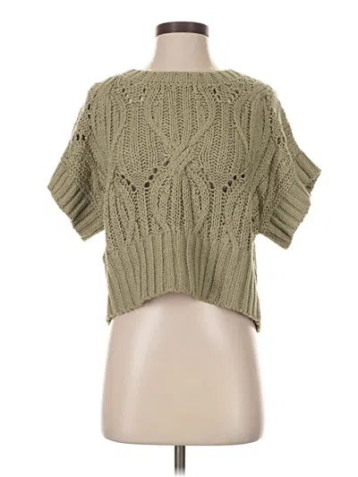 Pre-owned By Together Pullover Sweater In Green