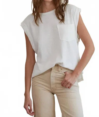 By Together Willow Sleeveless Tee In Whitew