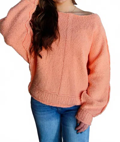 By Together Reyes Sweater In Coral In Orange