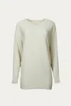 By Together Ribbed Cotton-blend Oversized Sweater In Pale Beige In Multi