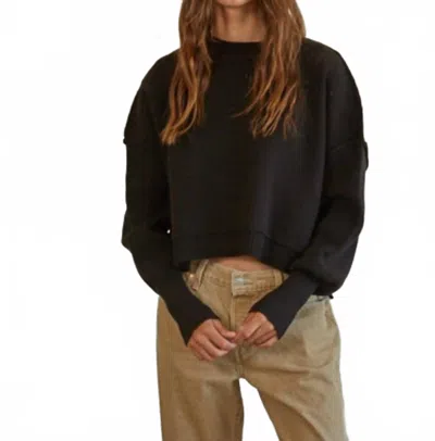 By Together Ribbed Knit Sweater In Black