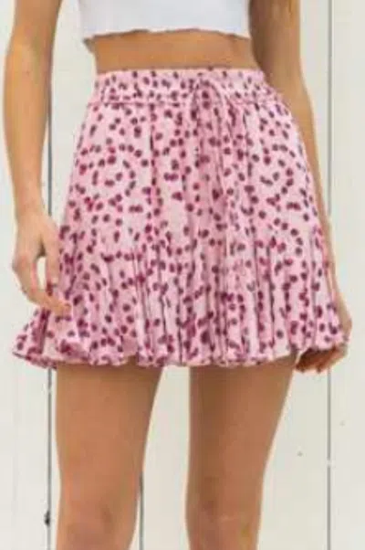 By Together Robbie Mini Skirt In Red In Pink